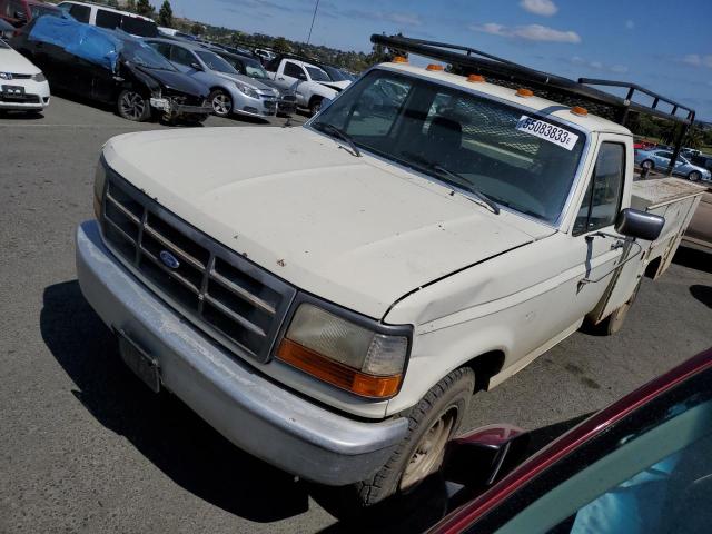 2FDHF37G6NCB00704 - 1992 FORD F-350 CREAM photo 1