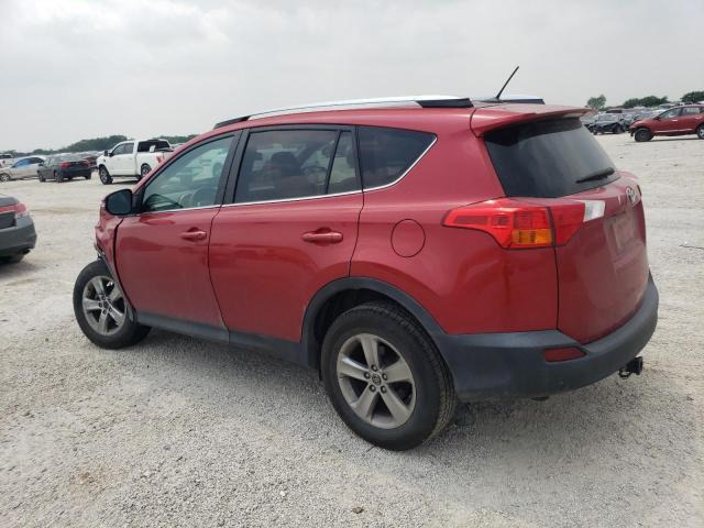 2T3WFREV3FW150657 - 2015 TOYOTA RAV4 XLE RED photo 2