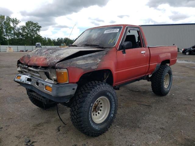 JT4VN63C2J0006223 - 1988 TOYOTA PICKUP SHORT BED VN63 RED photo 2