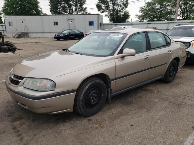 2G1WF52E639219692 - 2003 CHEVROLET IMPALA GOLD photo 1