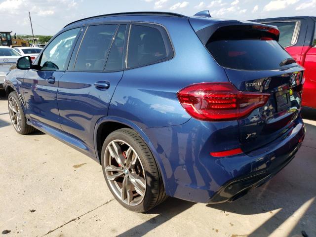 5UXTY9C04M9H17266 - 2021 BMW X3 XDRIVEM40I BLUE photo 2