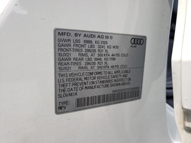 WA1DGAFE5ED005890 - 2014 AUDI Q7 PRESTIGE WHITE photo 13