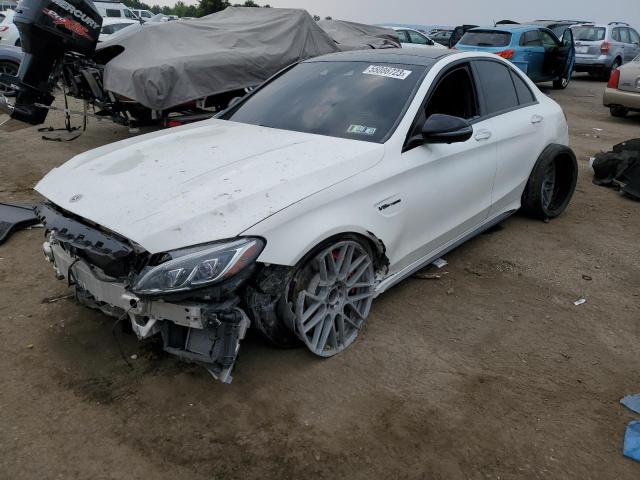 55SWF8HB1JU241192 - 2018 MERCEDES-BENZ C 63 AMG-S WHITE photo 1