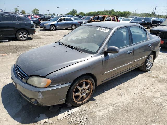 KNAFB121435267128 - 2003 KIA SPECTRA BASE GRAY photo 1