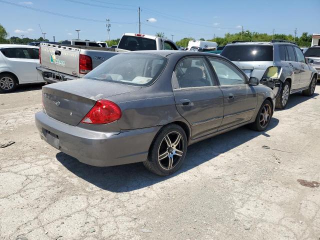 KNAFB121435267128 - 2003 KIA SPECTRA BASE GRAY photo 3