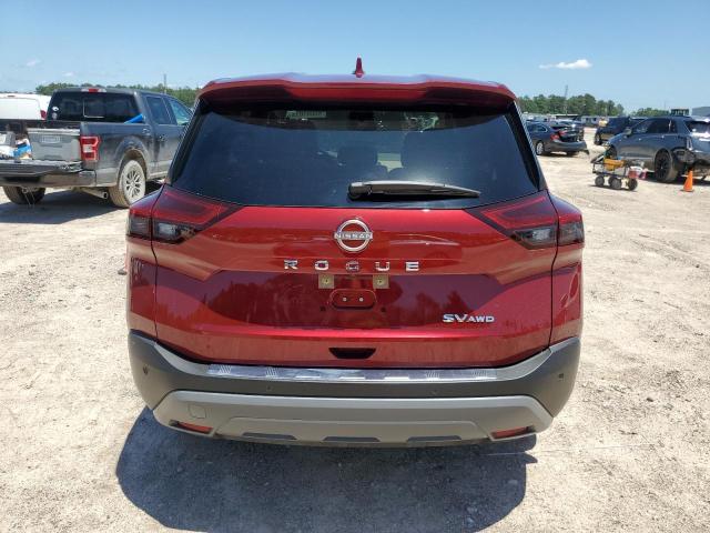 JN8BT3BB5PW220990 - 2023 NISSAN ROGUE SV MAROON photo 6