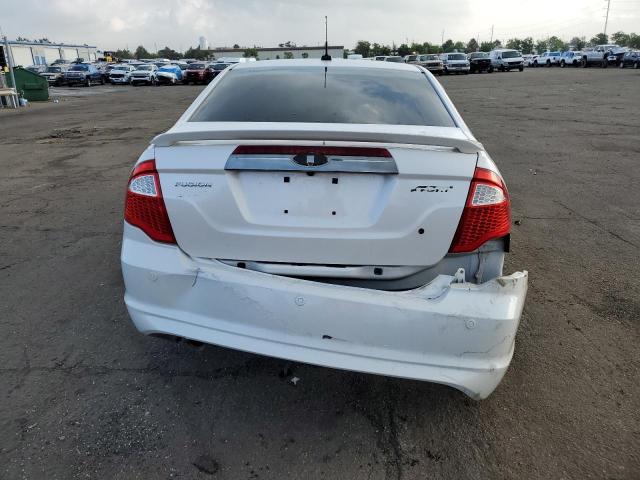 3FAHP0KC7CR205640 - 2012 FORD FUSION SPORT WHITE photo 6