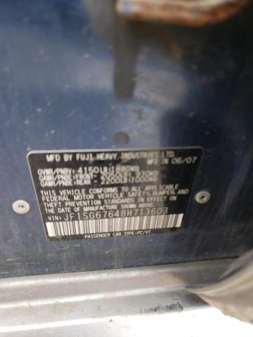 JF1SG67648H713603 - 2008 SUBARU FORESTER 2.5X LL BEAN BLUE photo 12