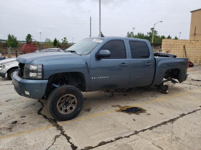 2GCEC13J371696312 - 2007 CHEVROLET 1500 SILVE C1500 CREW CAB BLUE photo 1