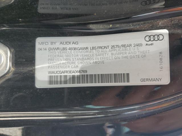 WAUCGAFR3EA066769 - 2014 AUDI S5 PREMIUM PLUS 黑色 照片 12