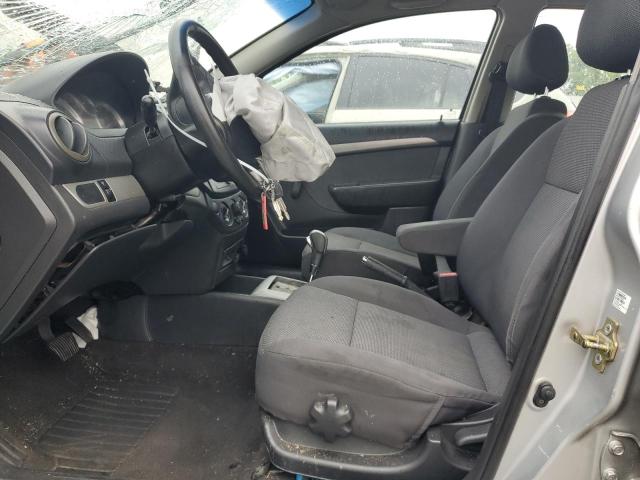 KL1TD56687B130933 - 2007 CHEVROLET AVEO BASE SILVER photo 7