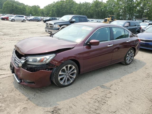 1HGCR2F56EA090758 - 2014 HONDA ACCORD SPORT MAROON photo 1