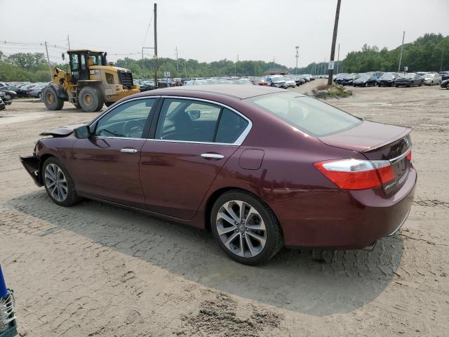 1HGCR2F56EA090758 - 2014 HONDA ACCORD SPORT MAROON photo 2