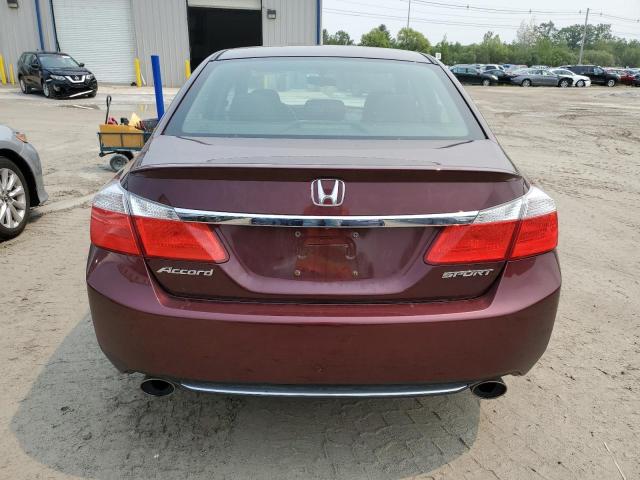 1HGCR2F56EA090758 - 2014 HONDA ACCORD SPORT MAROON photo 6