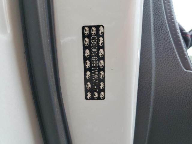 JF1ZNAA18E9700380 - 2014 TOYOTA SCION FR-S თეთრი ფოტო 12