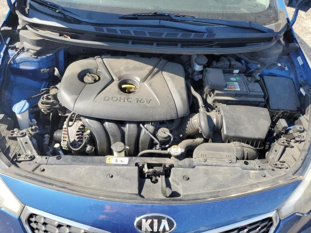 KNAFX4A64E5221415 - 2014 KIA FORTE LX BLUE photo 11