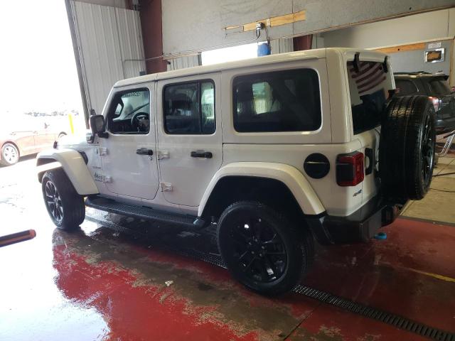 1C4JJXP64PW627411 - 2023 JEEP WRANGLER SAHARA 4XE WHITE photo 2