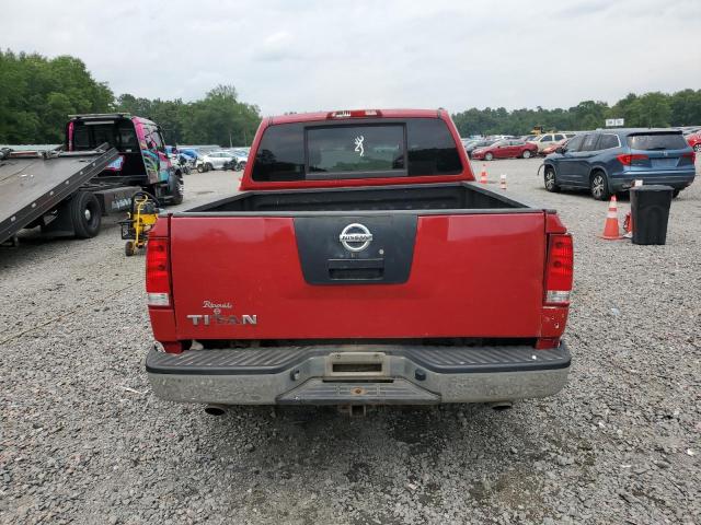 1N6BA07B17N224465 - 2007 NISSAN TITAN XE RED photo 6