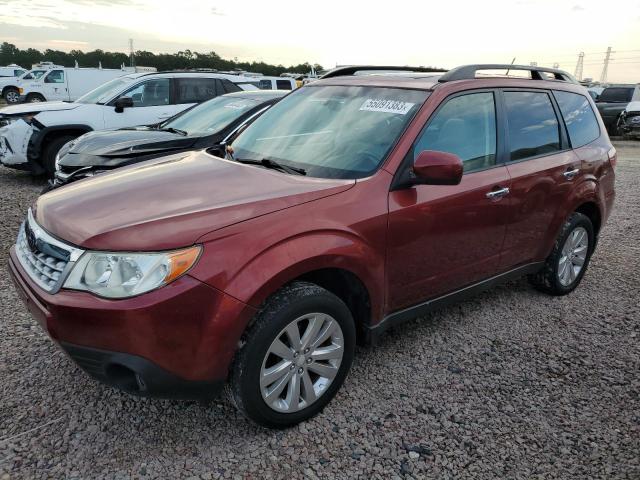 JF2SHBEC8CH438093 - 2012 SUBARU FORESTER LIMITED MAROON photo 1