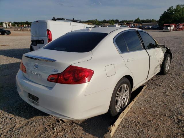 JN1DV6AP3CM812829 - 2012 INFINITI G25 BASE WHITE photo 4