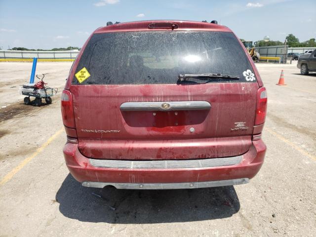 2A4GP64L07R160617 - 2007 CHRYSLER TOWN & COU LIMITED RED photo 6