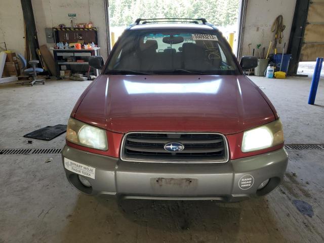 JF1SG67645H707778 - 2005 SUBARU FORESTER 2.5XS LL BEAN MAROON photo 5