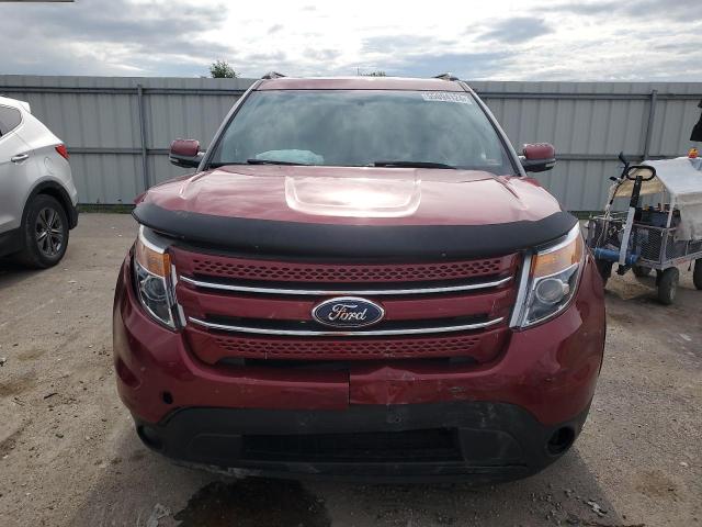 1FM5K8F86DGA54424 - 2013 FORD EXPLORER LIMITED RED photo 5