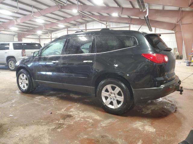 1GNKRGED7BJ365458 - 2011 CHEVROLET TRAVERSE LT BLACK photo 2