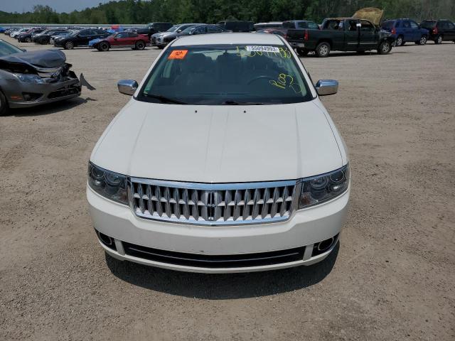 3LNHM26T49R618080 - 2009 LINCOLN MKZ WHITE photo 5