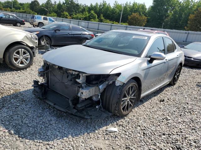 4T1T11AK0MU547490 - 2021 TOYOTA CAMRY SE SILVER photo 1