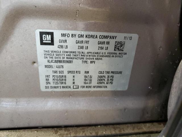 KL4CJBSB8EB596081 - 2014 BUICK ENCORE CONVENIENCE 棕色 照片 13