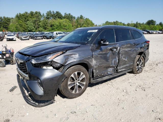 5TDGZRBH1MS141187 - 2021 TOYOTA HIGHLANDER XLE GRAY photo 1