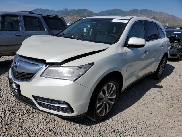 5FRYD4H49EB044897 - 2014 ACURA MDX TECHNOLOGY WHITE photo 1