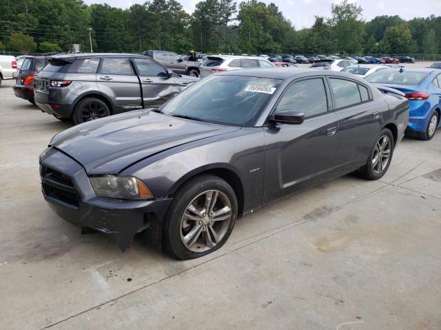 2C3CDXDT2EH173346 - 2014 DODGE CHARGER R/T GRAY photo 1