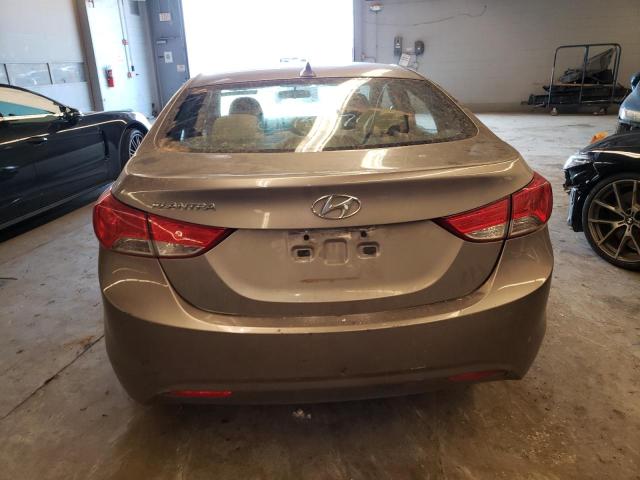 5NPDH4AE1CH137922 - 2012 HYUNDAI ELANTRA GLS GRAY photo 6