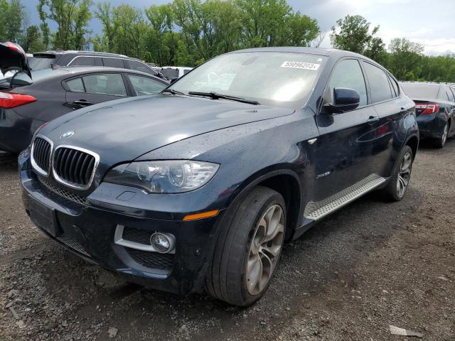 5UXFG2C5XE0H11240 - 2014 BMW X6 XDRIVE35I BLUE photo 1