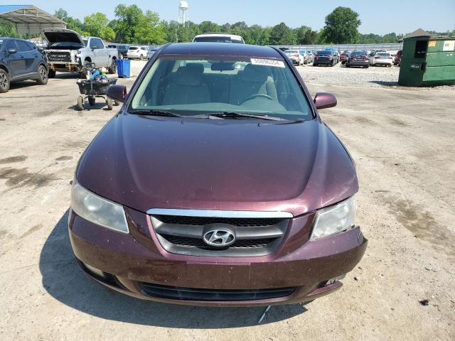 5NPEU46F76H051116 - 2006 HYUNDAI SONATA GLS MAROON photo 5