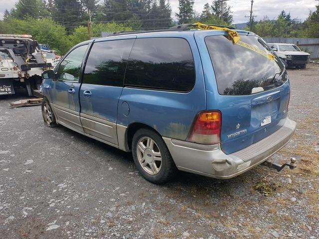 2FMZA56403BB08127 - 2003 FORD WINDSTAR SEL BLUE photo 3