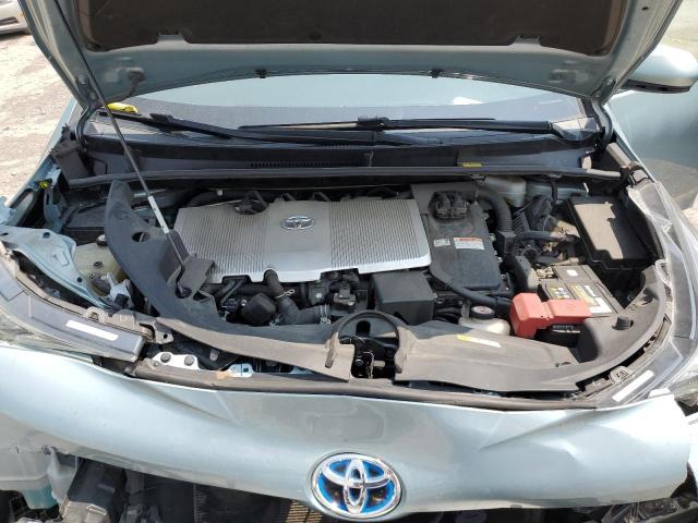 JTDKBRFU3G3528934 - 2016 TOYOTA PRIUS TEAL photo 11