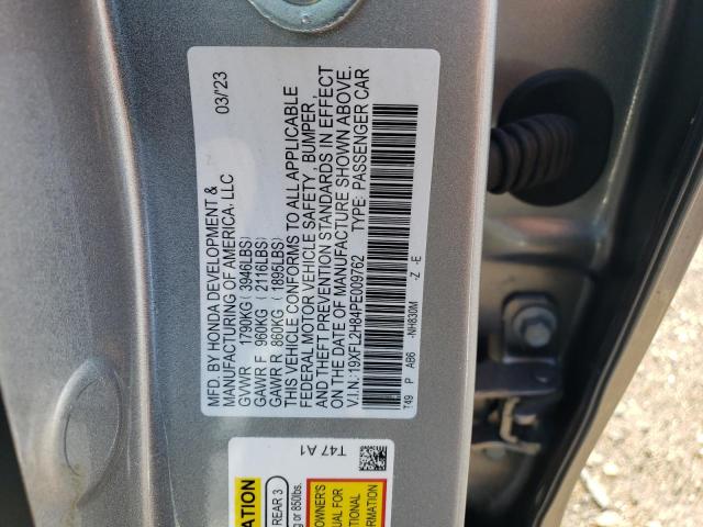 19XFL2H84PE009762 - 2023 HONDA CIVIC SPORT 银色 照片 13