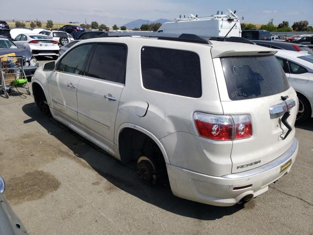 1GKKRTED9BJ298898 - 2011 GMC ACADIA DENALI WHITE photo 2