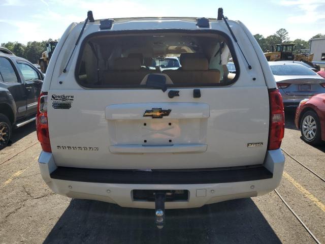 1GNUKJE35AR111877 - 2010 CHEVROLET SUBURBAN K1500 LT WHITE photo 6