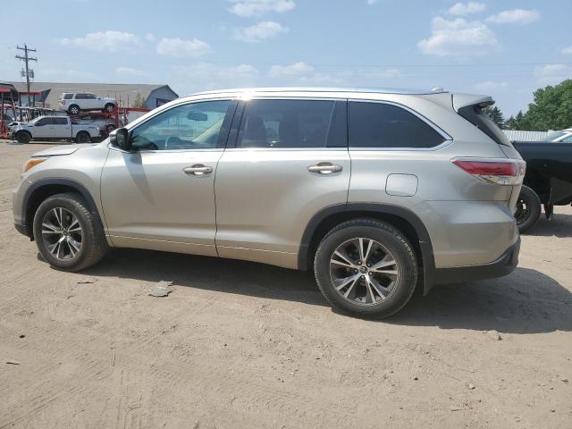 5TDJKRFH0GS265122 - 2016 TOYOTA HIGHLANDER XLE SILVER photo 2