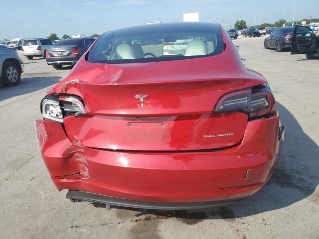 5YJ3E1EB3PF632937 - 2023 TESLA MODEL 3 RED photo 6