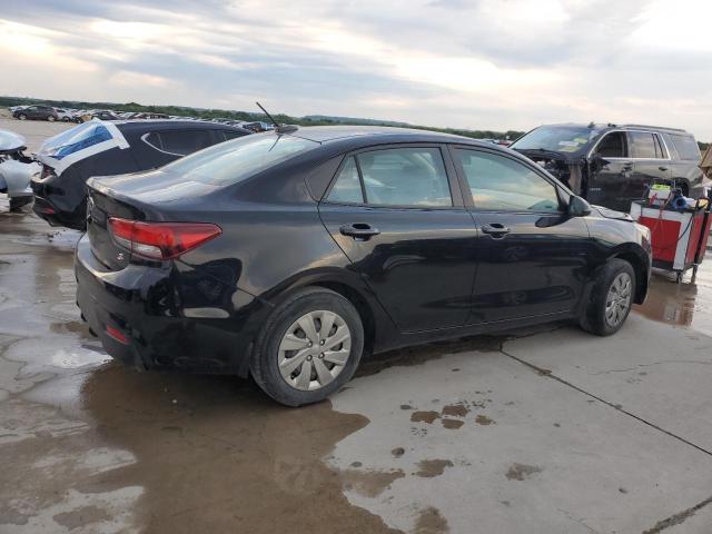 3KPA24AD6LE282471 - 2020 KIA RIO LX BLACK photo 3