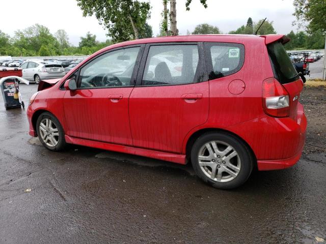 JHMGD38688S048485 - 2008 HONDA FIT SPORT RED photo 2