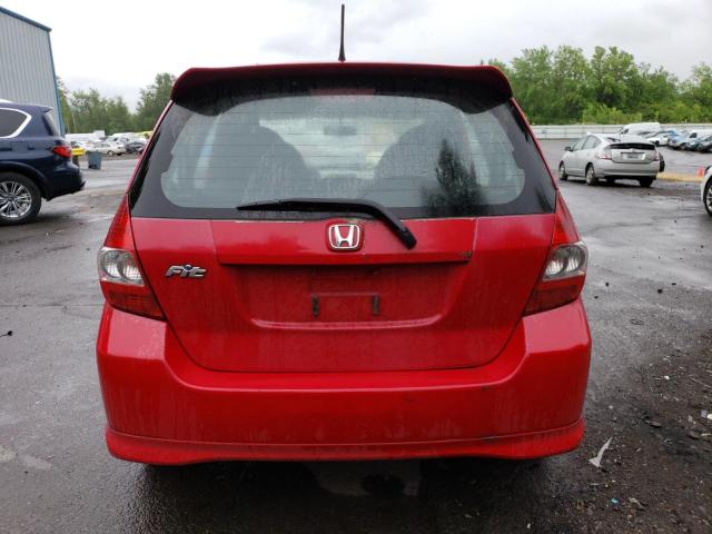 JHMGD38688S048485 - 2008 HONDA FIT SPORT RED photo 6