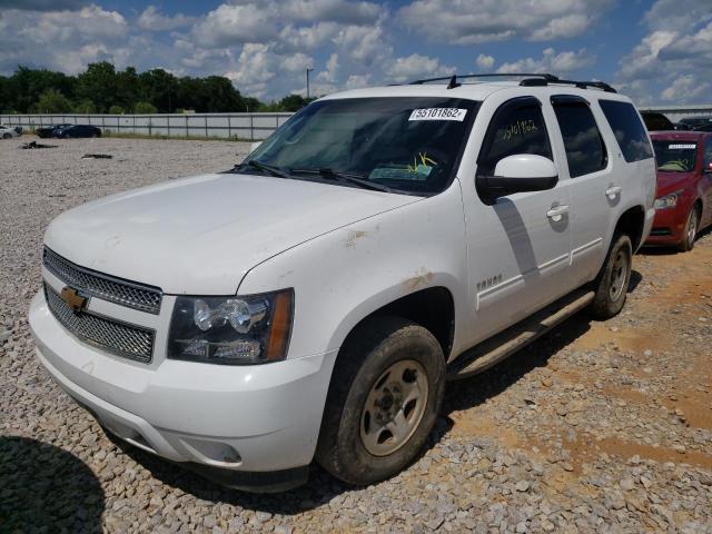 1GNSKBE08DR256080 - 2013 CHEVROLET TAHOE K1500 LT WHITE photo 2