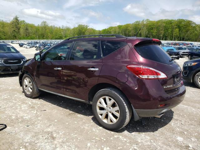 JN8AZ1MW6EW523644 - 2014 NISSAN MURANO S RED photo 2