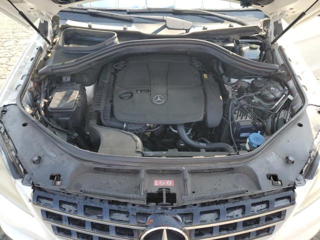 4JGDA5HB1CA001279 - 2012 MERCEDES-BENZ ML 350 4MATIC WHITE photo 11
